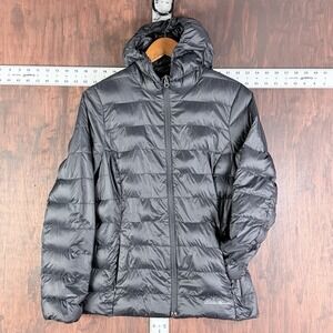 Eddie Bauer EB650 Down Puffer Packable Jacket Black Lightweight Women's Small